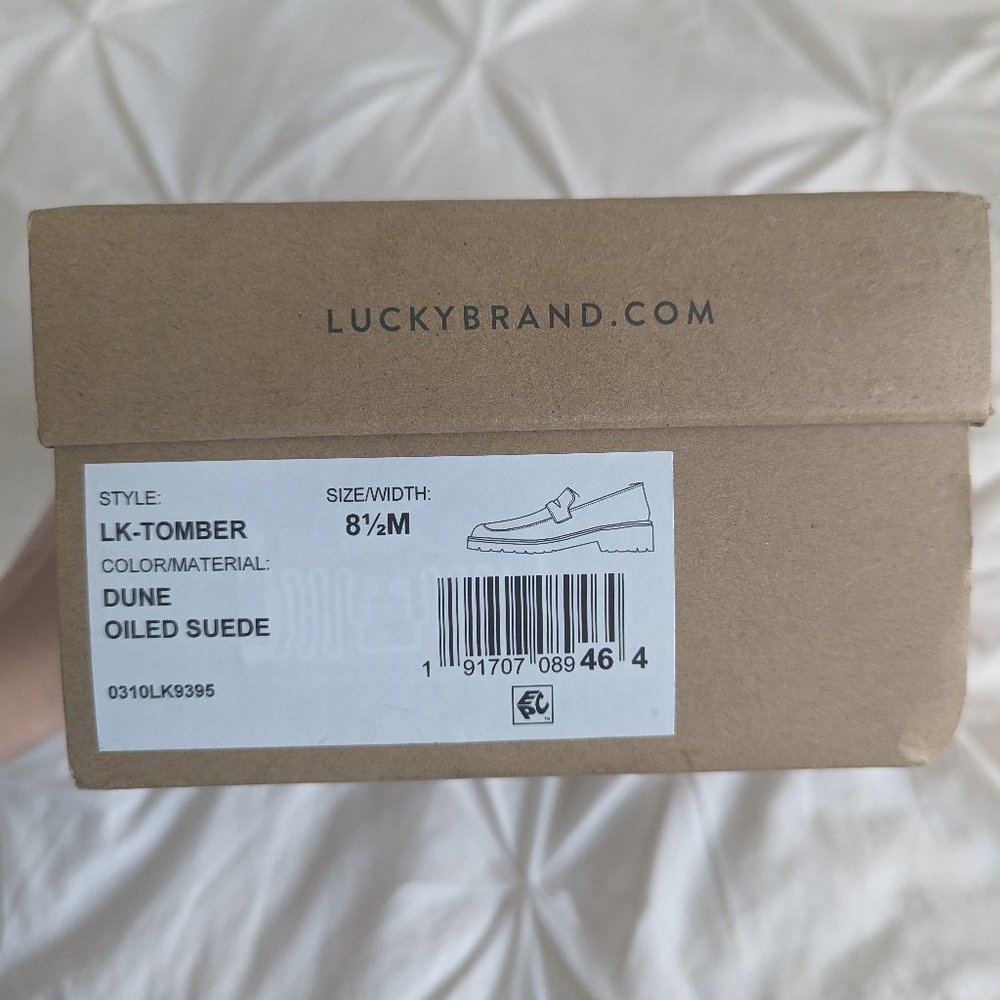 Lucky Brand suede Tomber Loafers NWT 8.5